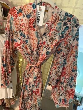 Chufy Nile Tales Floral Mini Dress Size S NWT Boho Anthropologie Style